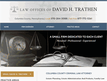 Tablet Screenshot of davidtrathenlaw.com